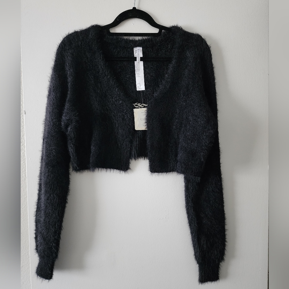 Fabletics Fuzzy Flame Cropped Cardigan